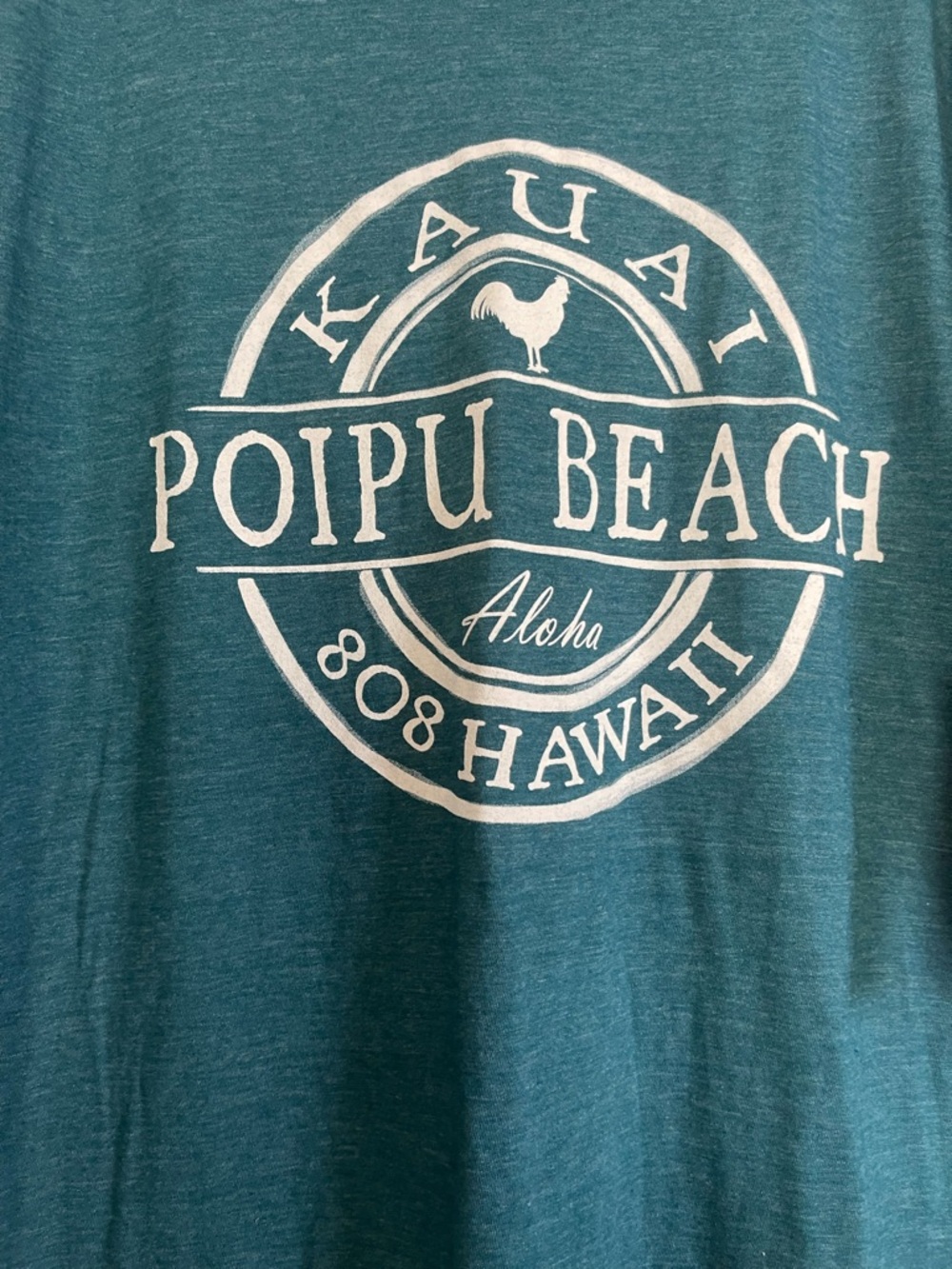808 Hawaii Poipu Beach Graphic Tee - Teal - Picture 2 of 5